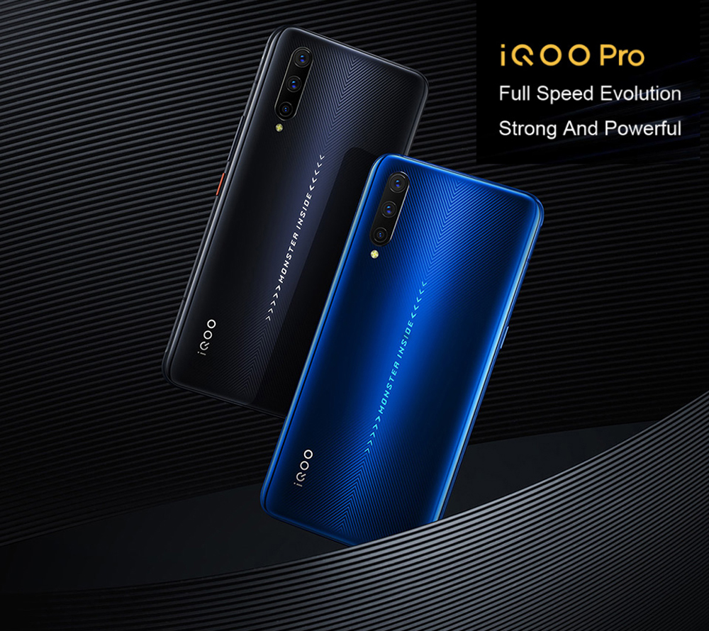 VIVO iQOO Pro 4G Versión 6.41 pulgadas Super AMOLED 48MP Triple Trasera Cámara NFC 8GB 128GB Snapdragon 855 Plus Octa Núcleo 4G Smartphone