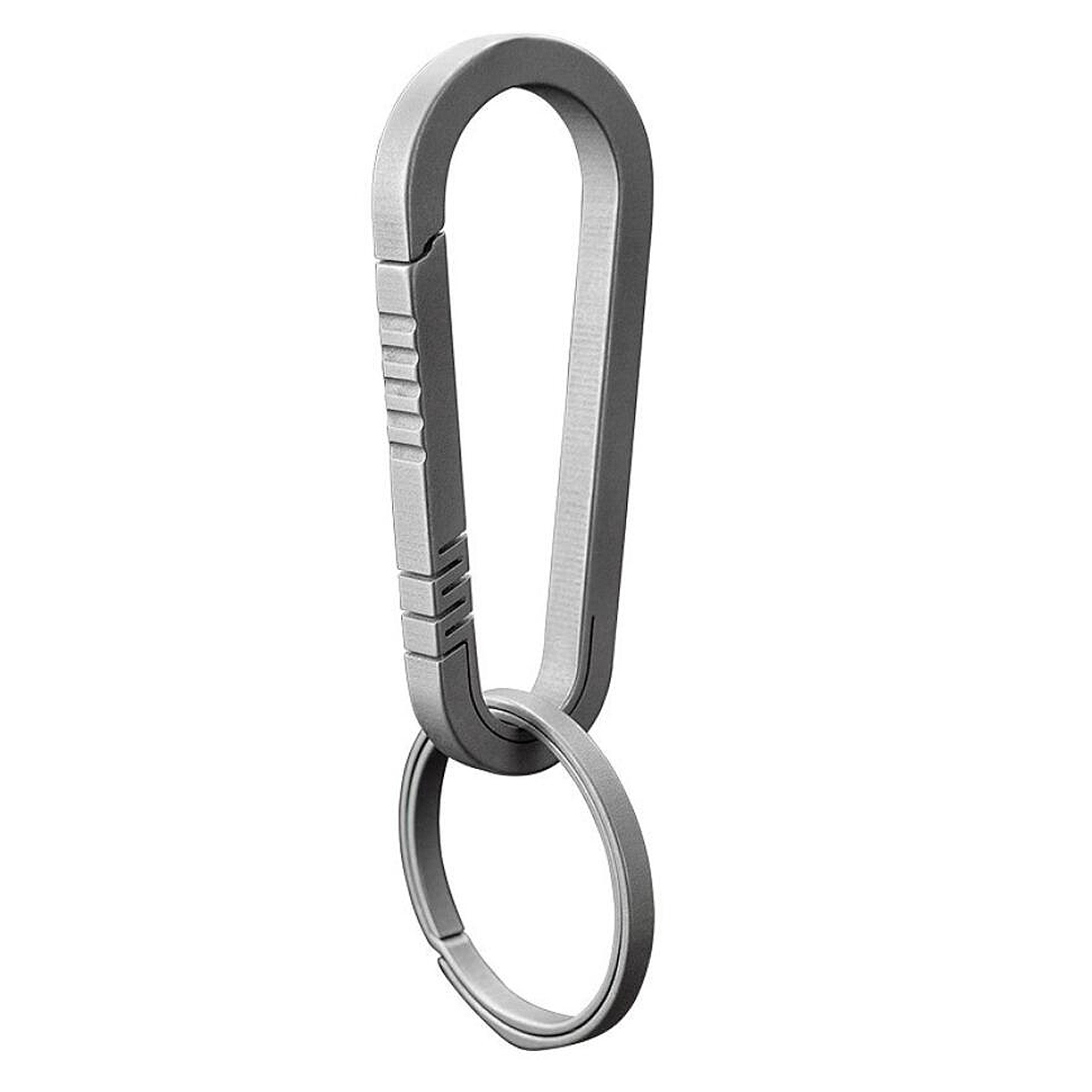 1 PC S02 Titane TC4 Porte-clés Léger w / O Anneau Randonnée En Plein Air Escalade Sac À Dos Suspendus Boucle Mousqueton