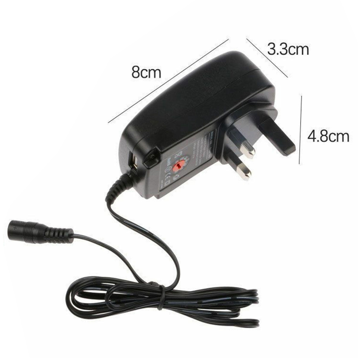 30W 3-12V Regulated Universal Power Adpapter Multi-function Switching Power Supply Power Supply Adapter AC to DC with 6 connectors