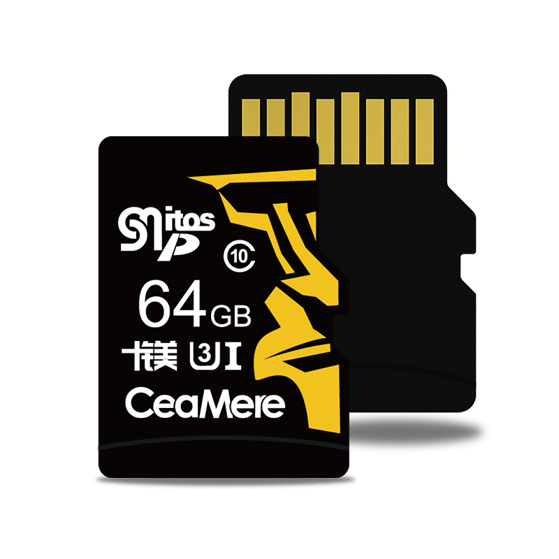 CEAMERE SMITOSP 32GB/64GB Tarjeta de memoria U1 Class10 Tarjeta TF de alta velocidad MP3 MP4 Almacenamiento de datos para teléfono móvil DVR Cámara Altavoz
