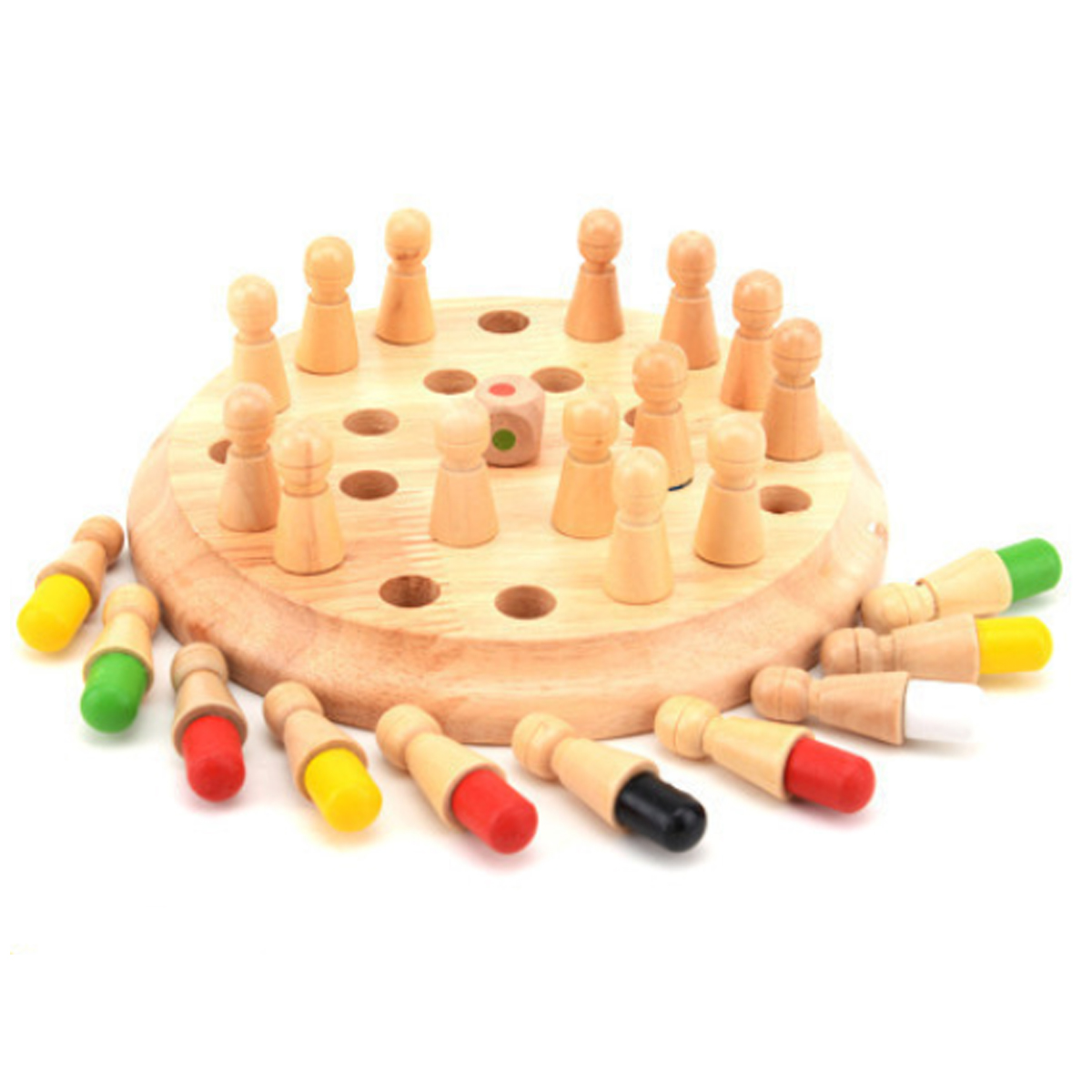 Jeu de mémoire en bois Jeu d'échecs Clip Perles Jouets Montessori Jouets éducatifs pour enfants