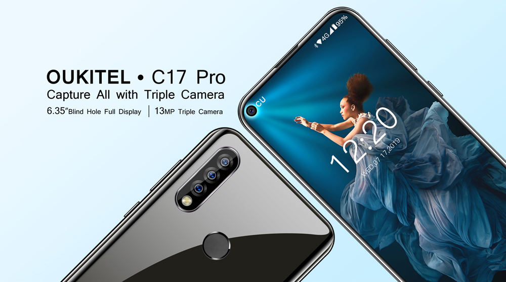 Oukitel C17 Pro,Full Screen,Triple Rear Camera,Android 9.0