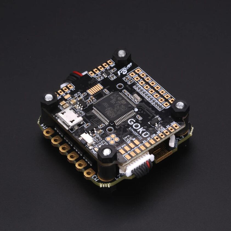 FLYWOO GOKU Stack F722 Flight Controller & 50A Blheli_32 2-6S 4 In 1 Brushless ESC 30.5x30.5mm
