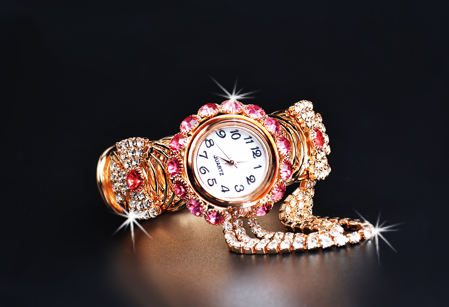 Montre Effraction Crystal Style rétro pour femmes