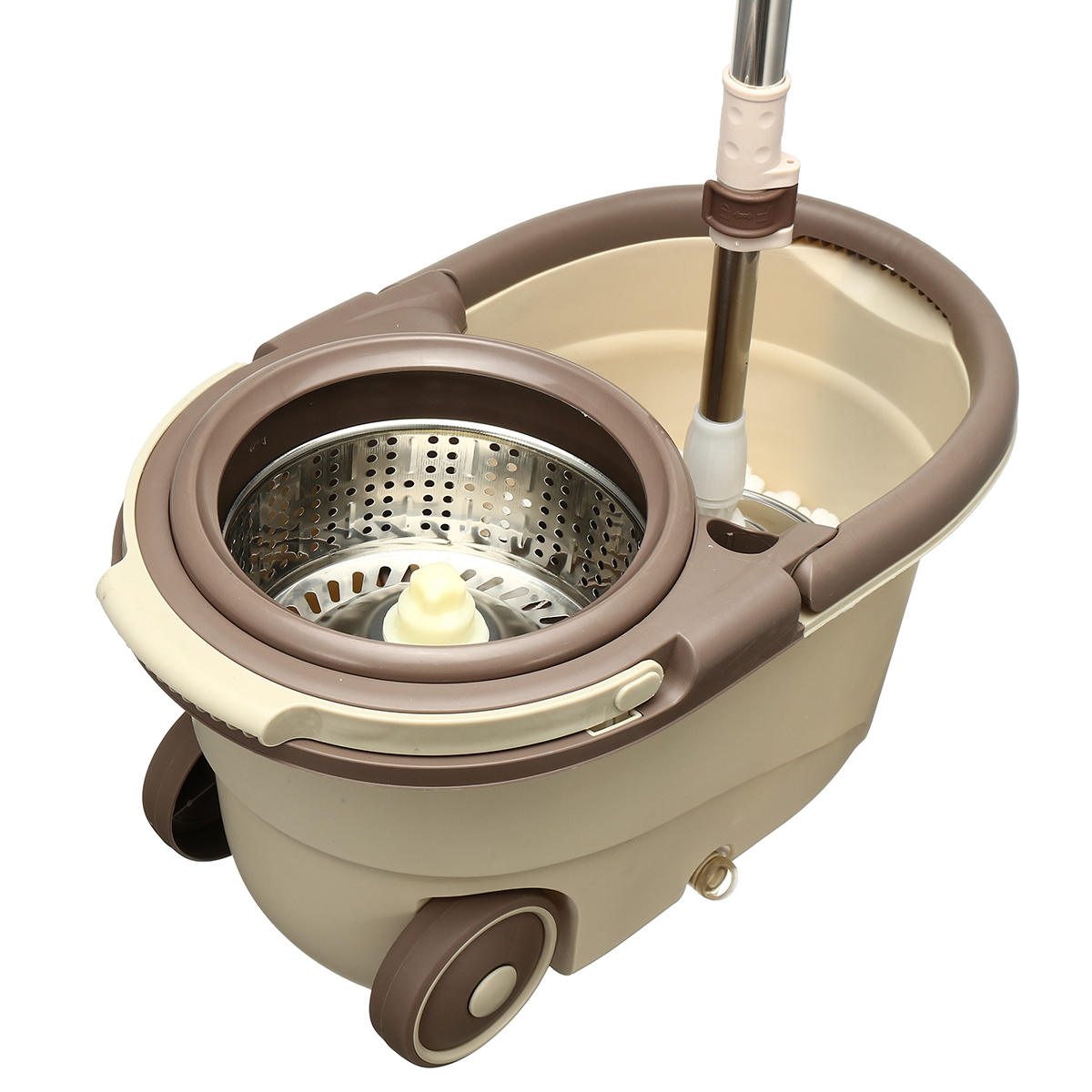 Mop Bucket Set 360° Rotating Spinning SpinDry Push Pedal Splash Guard