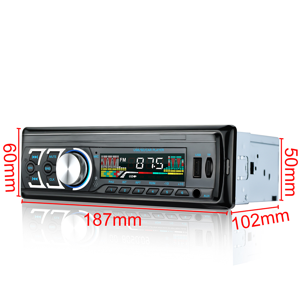Receptor de rádio estéreo do carro auto mp3 player suporte bluetooth mãos-livres fm com usb sd universal