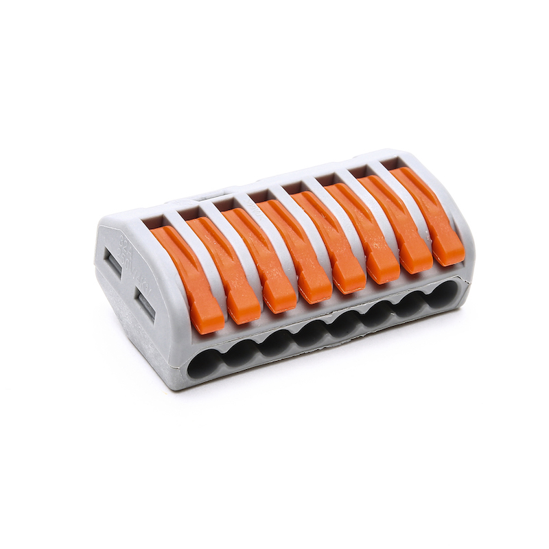 10Pcs PCT-218 8Pin Universal Connectors Terminals Electric Cable Wire Connector Terminal Block Cable Terminals