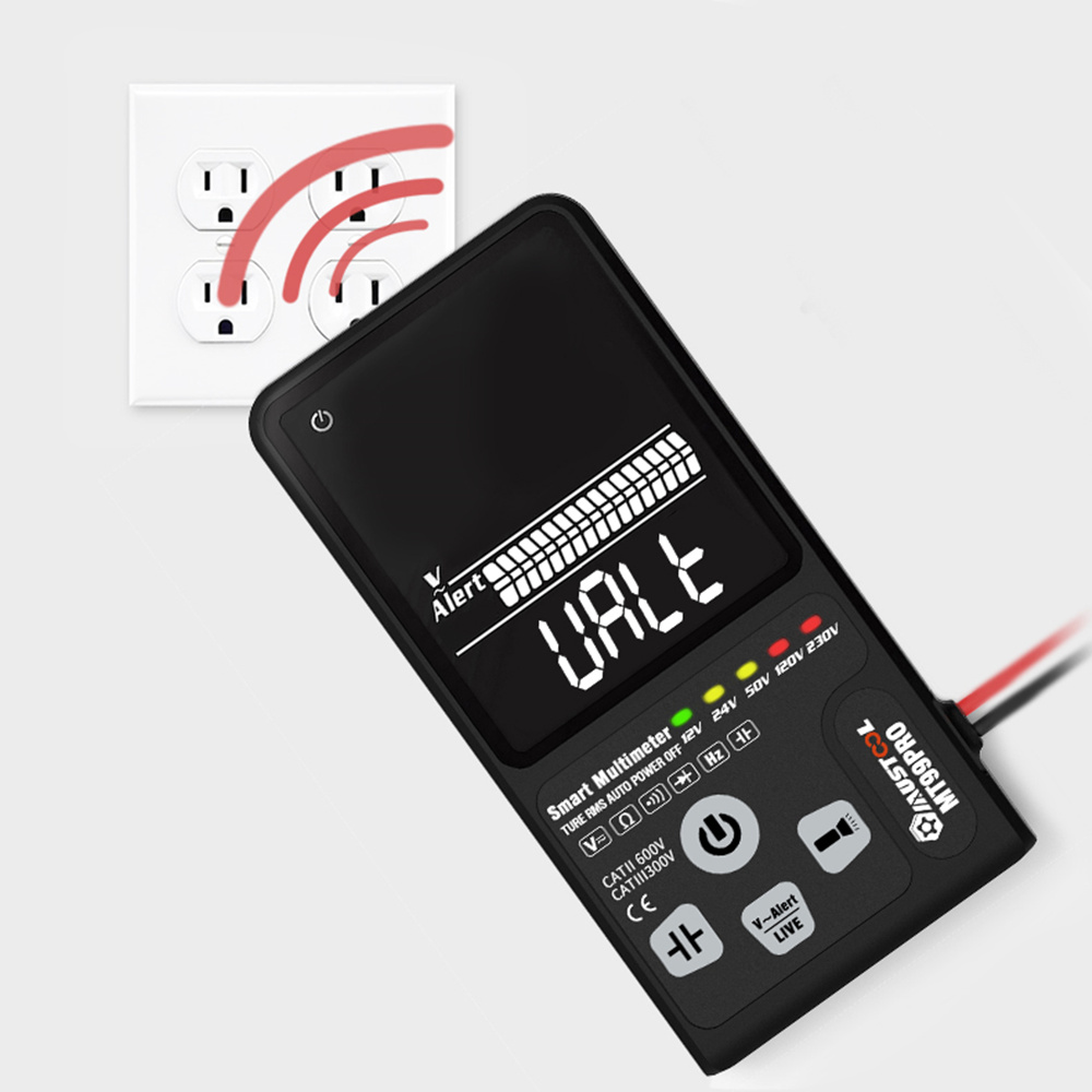 MUSTOOL MT99PRO Dual Mode Voltage Detection Intelligent True RMS Multimeter Voltage Detect Indicator Fully Auto-Range with Ultra-large EBTN LCD Screen