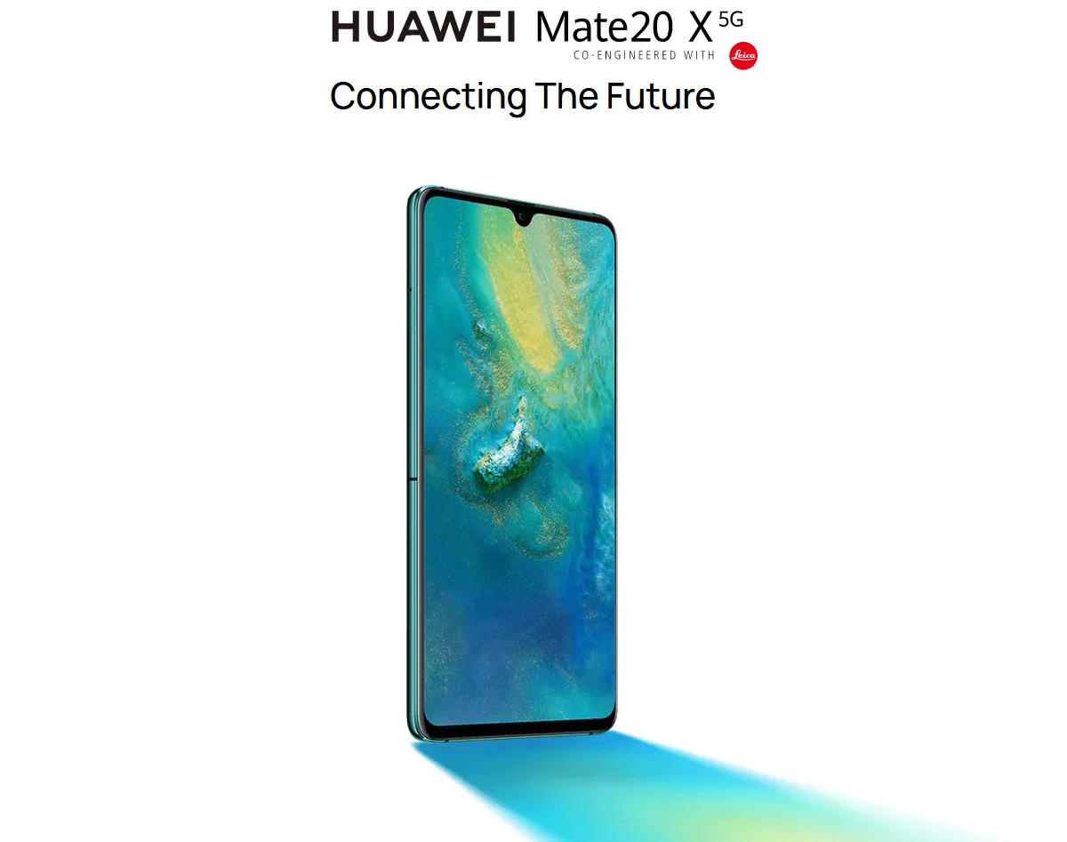 Huawei Mate 20X 5G Versión 40MP Triple Trasero Cámara 7.2 pulgadas 8GB RAM ROM 256GB Kirin 980 Octa Núcleo 5G Smartphone