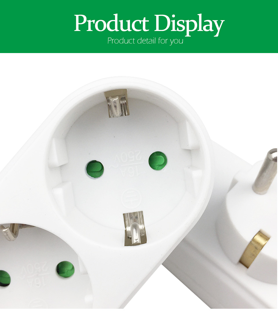 Bakeey 3500W 16A 3 voies 2 voies 3 pôles Convertisseur d'alimentation Prise murale Prise de courant Bande de sortie Triple adaptateur pour maison intelligente