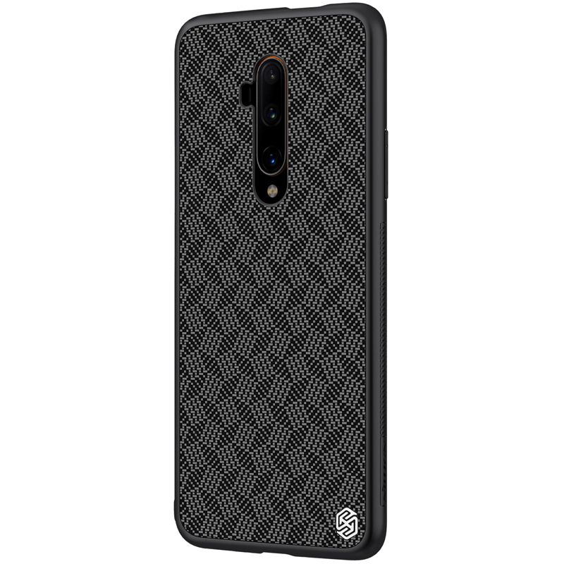 Per OnePlus 7T Pro Custodia NILLKIN Grata Modello Doppio strato Fibra di carbonio antigraffio Custodia antiscivolo Pro