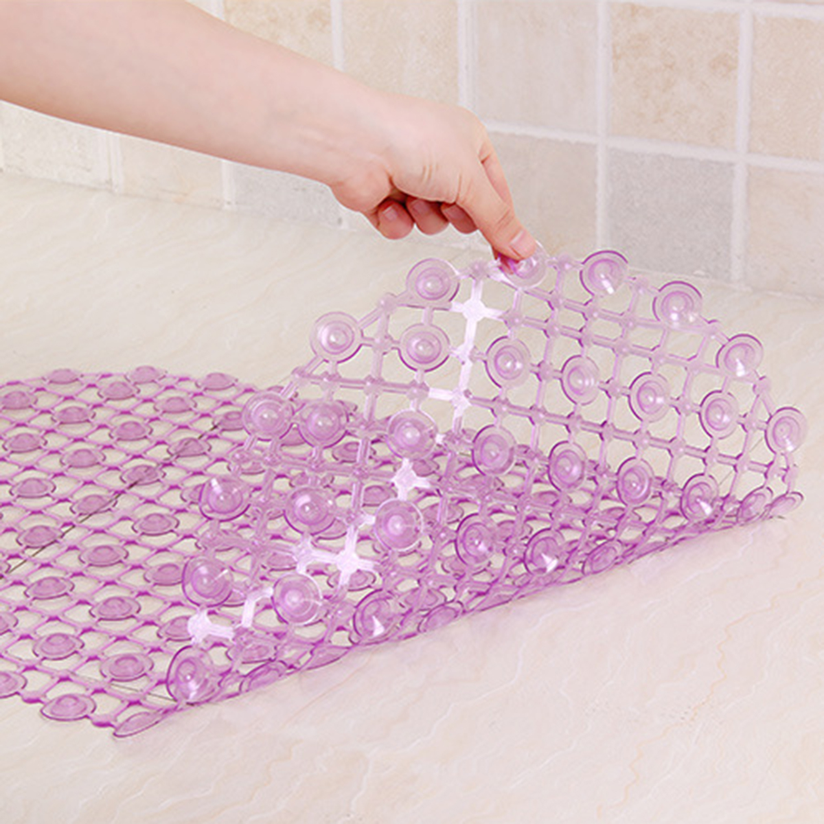 PVC anti dérapage ventouse poignée douche baignoire tapis tapis maison salle de bains tapis antidérapant