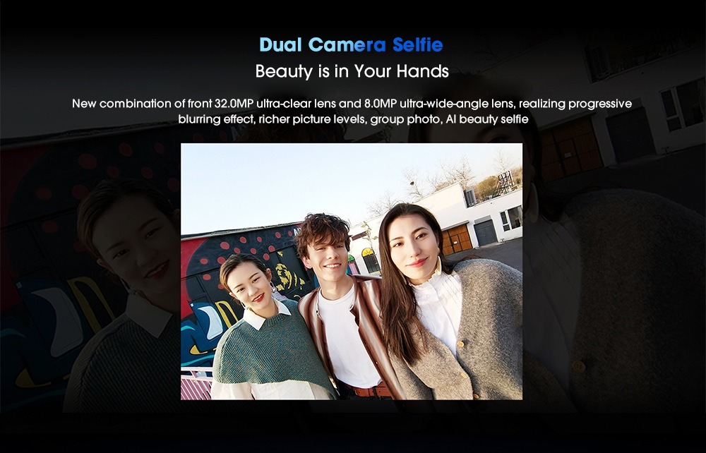 HUAWEI Honor V30 5G Versão 40MP Câmera Traseira Tripla 6,57 polegadas 8GB 128GB NFC 40W Carga Rápida Kirin 990 Octa Core 5G Smartphone