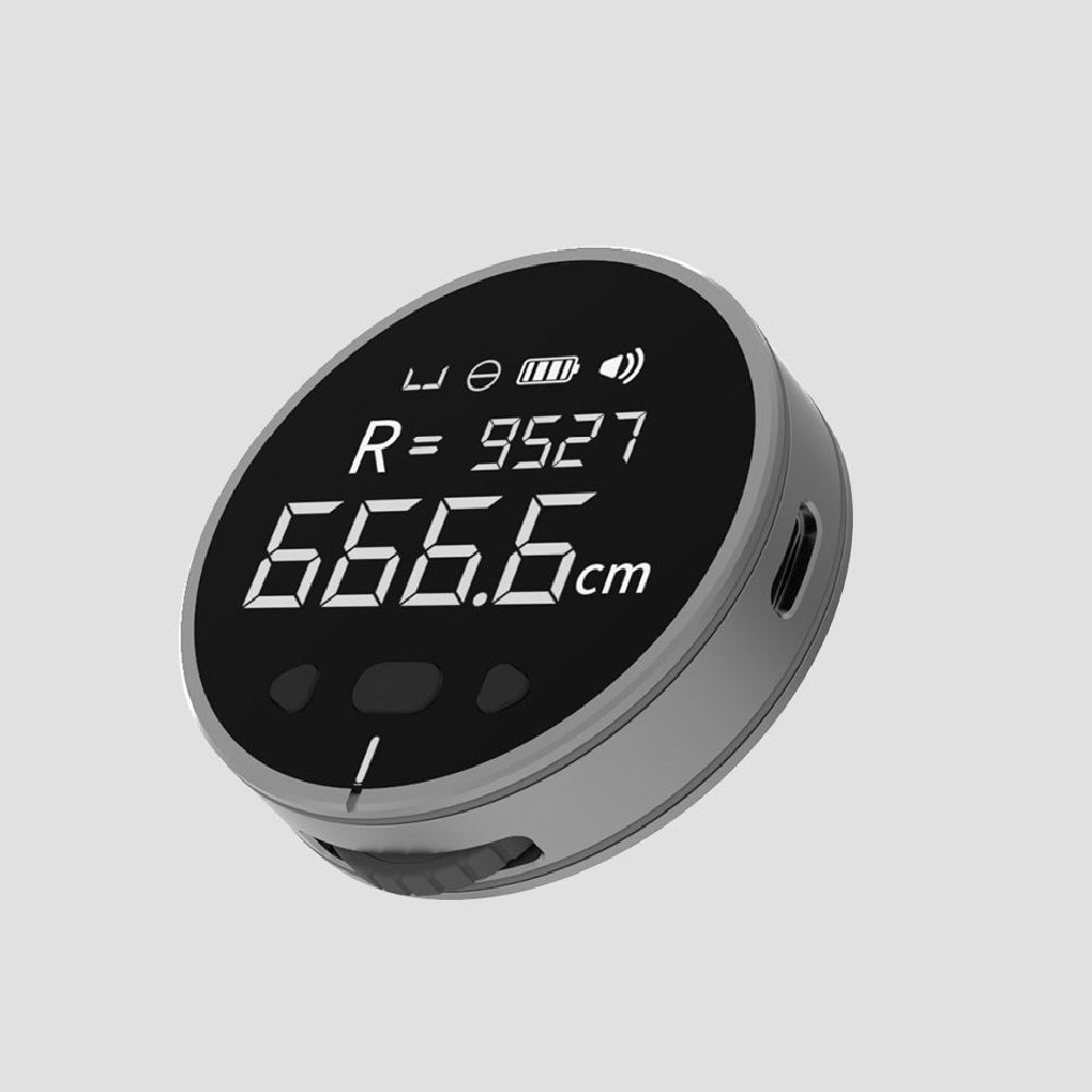Duke Small Q Electronic Ruler Black Electronic Measuring Ruler Can Measure Straight Line Curve Cylinder and Irregular Objects Tape Measure