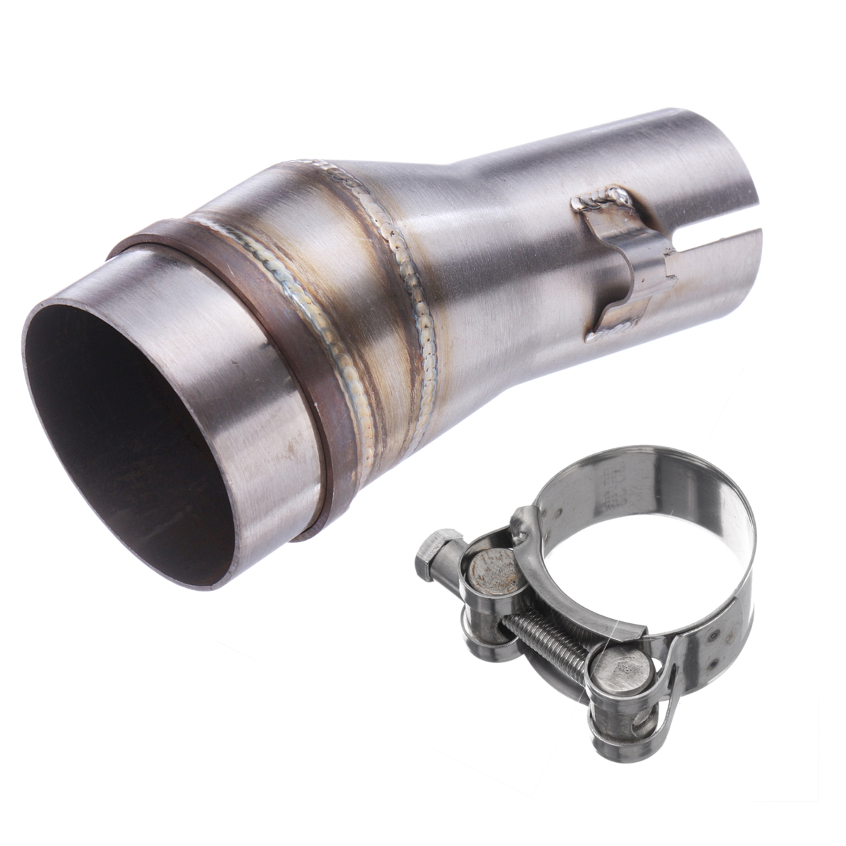 51 Mm Tot 35 Mm Motorfiets Roestvrij Uitlaat Uitlaat Pijp Adapter Conn 51-mm-tot-35-mm-motorfiets-roestvrij-uitlaat-uitlaat-pijp-adapter-conn