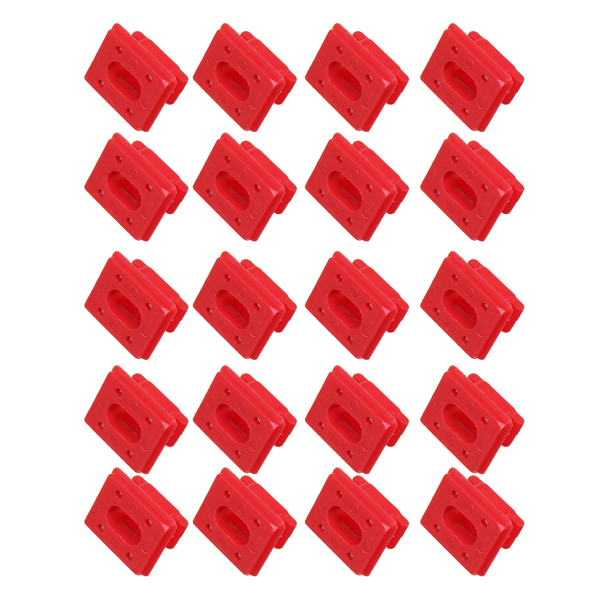 20pcs / set Dashboard Dash Trim Strip Clips Red Insert Grommets Keeper Clip Fit para BMW E46 E65 / E66 E83N Hebillas de fijación del panel interior