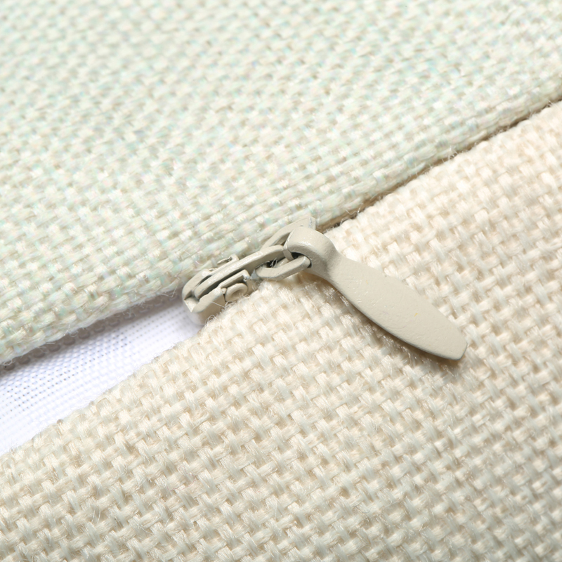 Taie d'oreiller en lin de coton carrée de coussin de décoration de style rétro