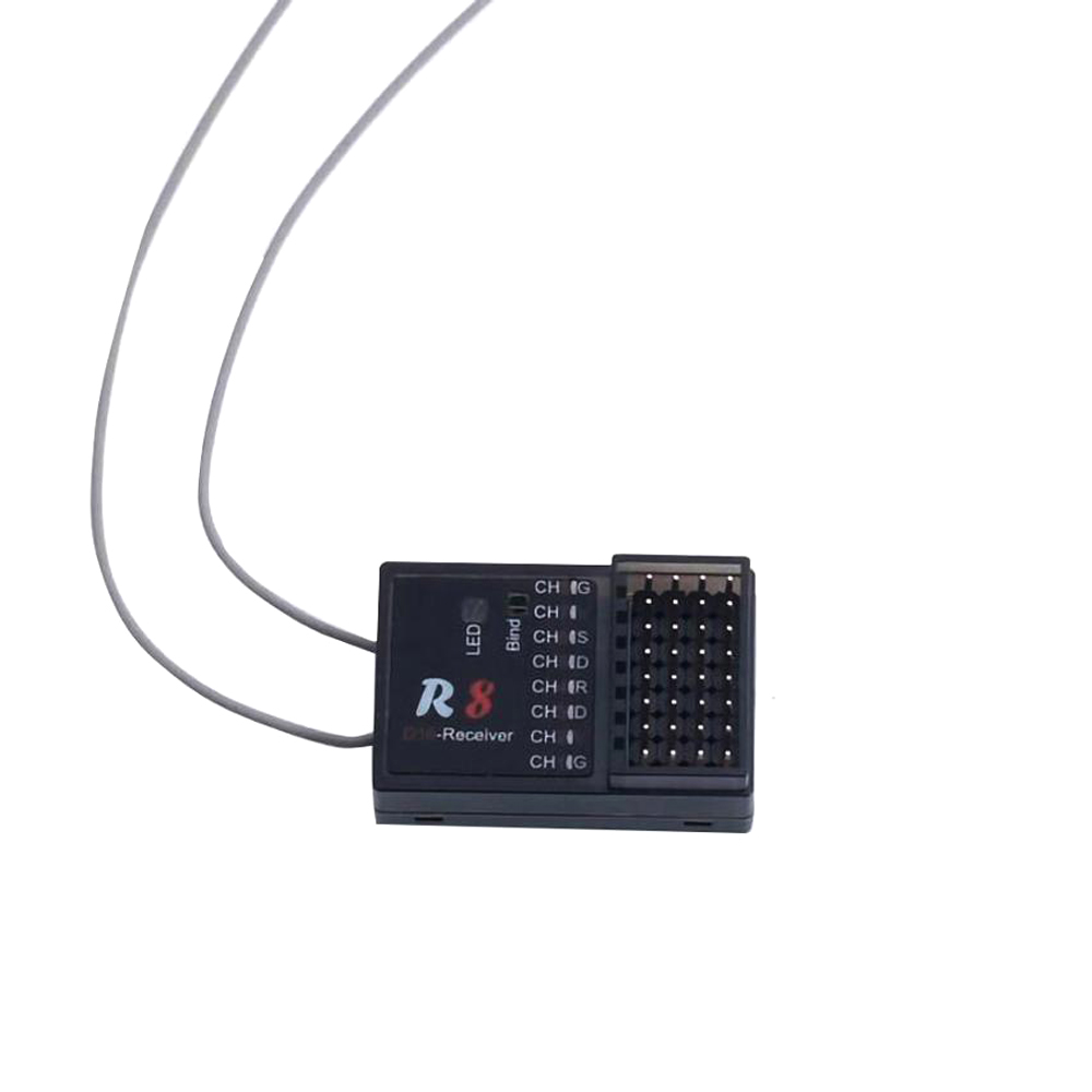 Cavalier R8 Récepteur RC 16CH Compatible T16 FrSky D16 D8 Prise en charge du mode PIX PX4 Contrôleur de vol APM PWM Sortie SBUS
