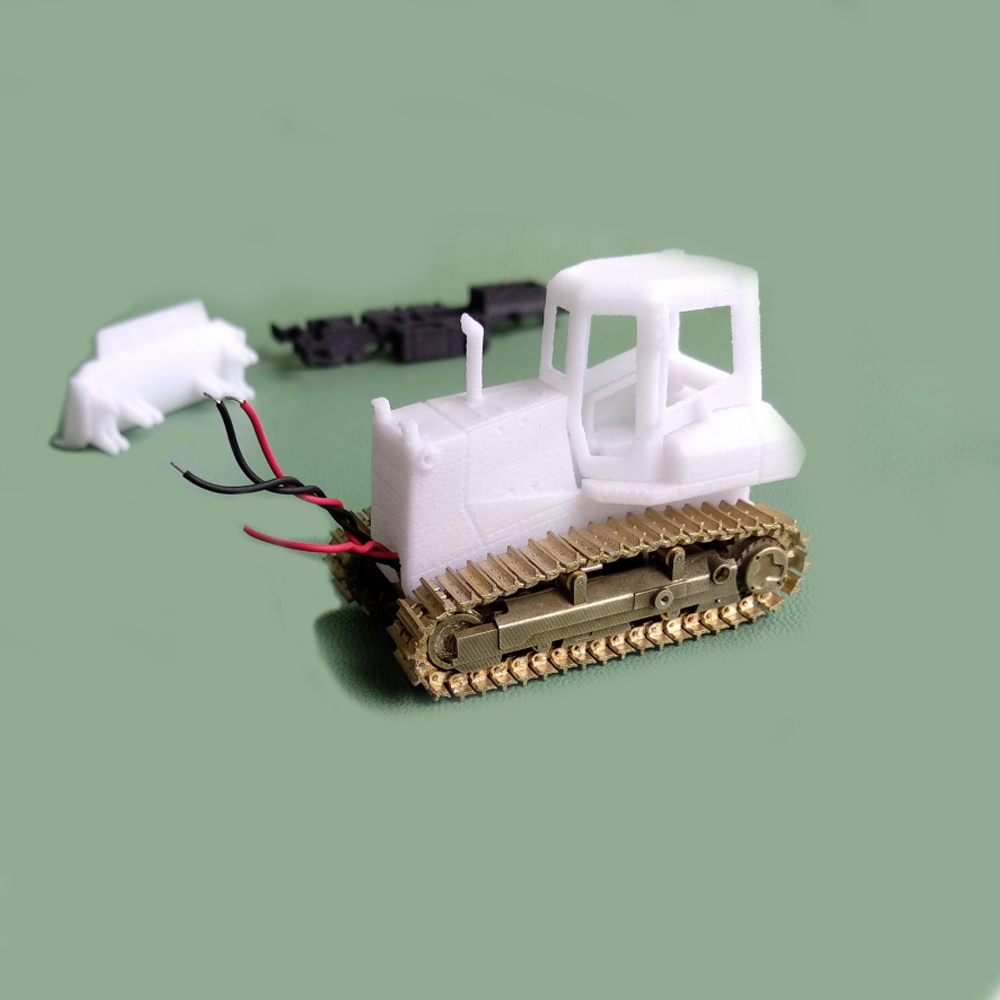 DasMikro DS87E07-Liebherr 734 Metal RC Car Bulldozer Without Power Motor DIY Kit Vehicle Models
