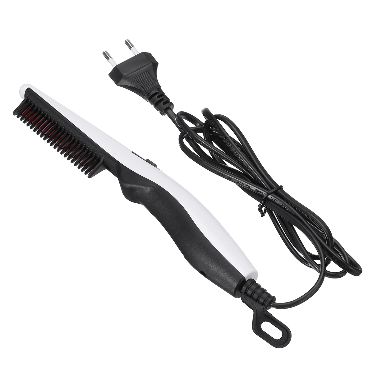 Piastra per barba elettrica unisex Pennello Portatile rapida Capelli Raddrizzamento Curling Pettine Temperatura costante Ione negativo Capelli Strumento per lo styling
