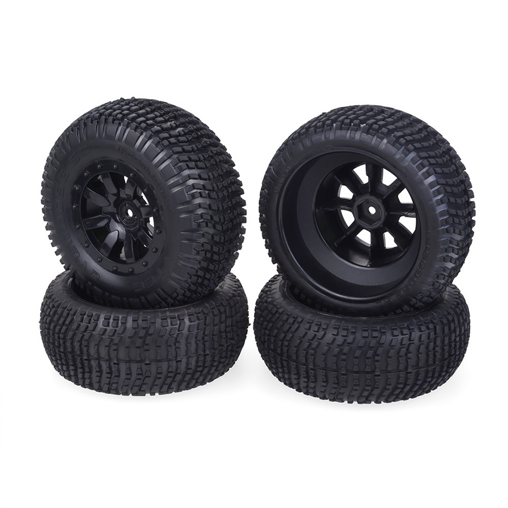 1/10 Rc Car Wheel Tire Short Course Truck Tires Set 12mm Hub Hex For Trx4 Slash HPI VKAR Redcat HSP LRP