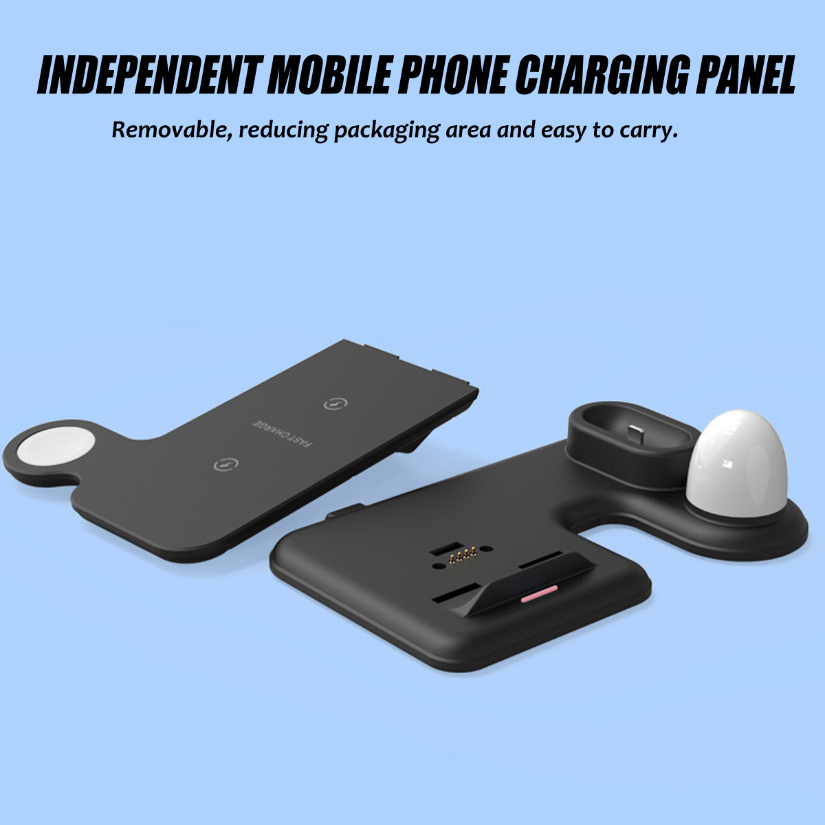 5 / 7.5 / 10w Qi Chargeur sans fil Support de charge rapide pour téléphone pour iPhone 11 XS X Apple Watch Apple AirPods