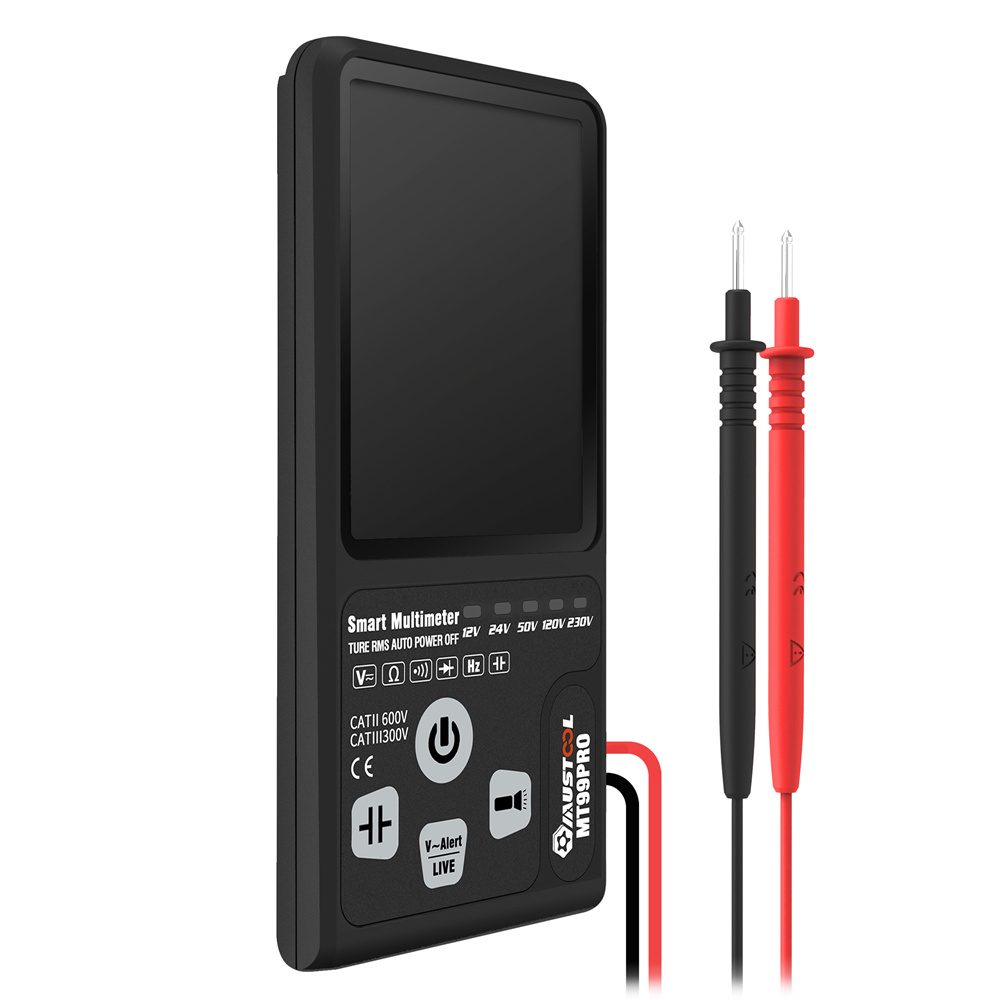 MUSTOOL MT99PRO Dual Mode Voltage Detection Intelligent True RMS Multimeter Voltage Detect Indicator Fully Auto-Range with Ultra-large EBTN LCD Screen