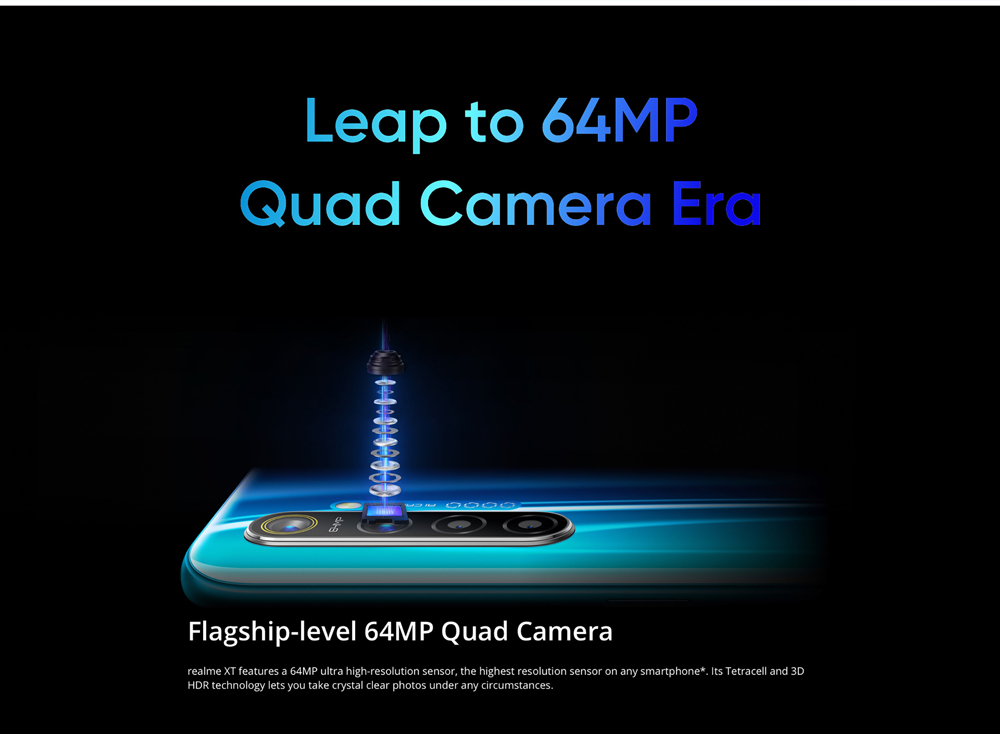 Eu de verdade XT Global Version 6.4 polegadas FHD + Super AMOLED Display 4000mAh 64MP AI Quad Câmeras Traseiras 8GB RAM 128GB ROM Snapdragon 712 AIE Octa Core 2.3GHz 4G Smartphone