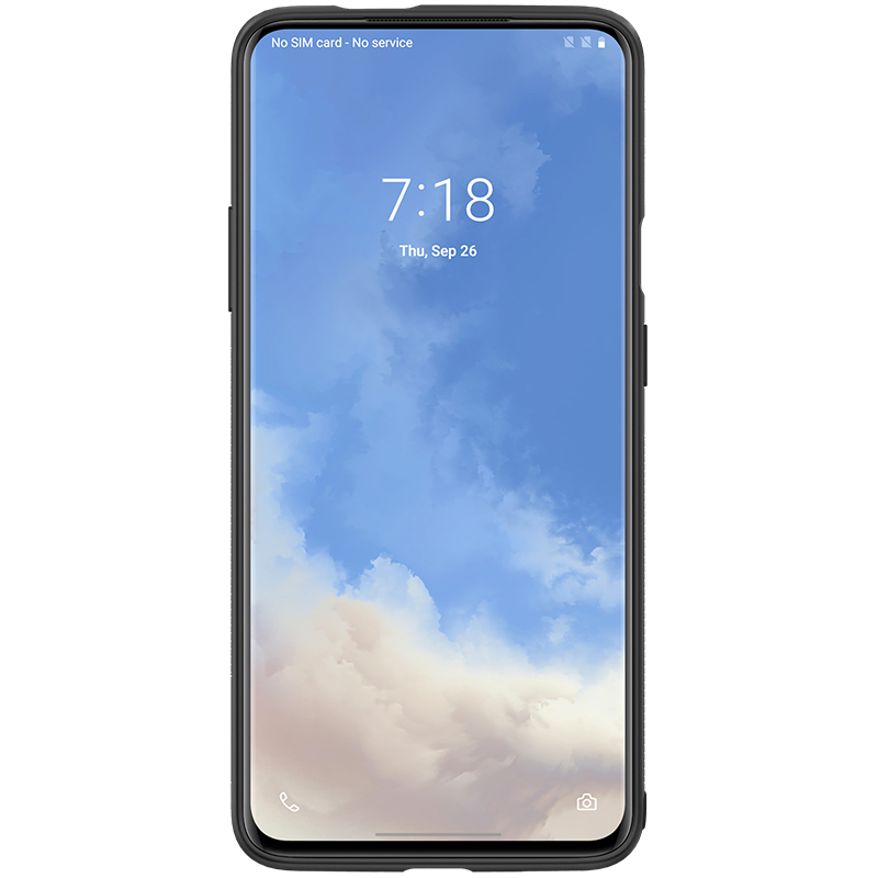 Per OnePlus 7T Pro Custodia NILLKIN Grata Modello Doppio strato Fibra di carbonio antigraffio Custodia antiscivolo Pro