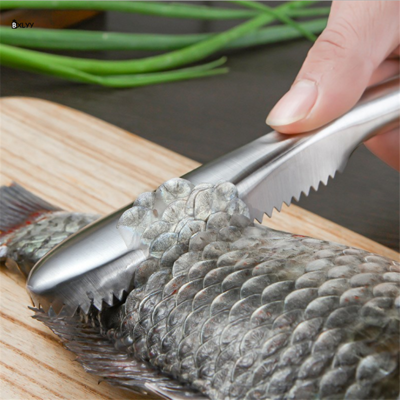 Écailles de grattoir à poisson Balances Balances 304 en acier inoxydable à écailles de poisson Artefact Tuez les outils de poisson Gadgets de cuisine