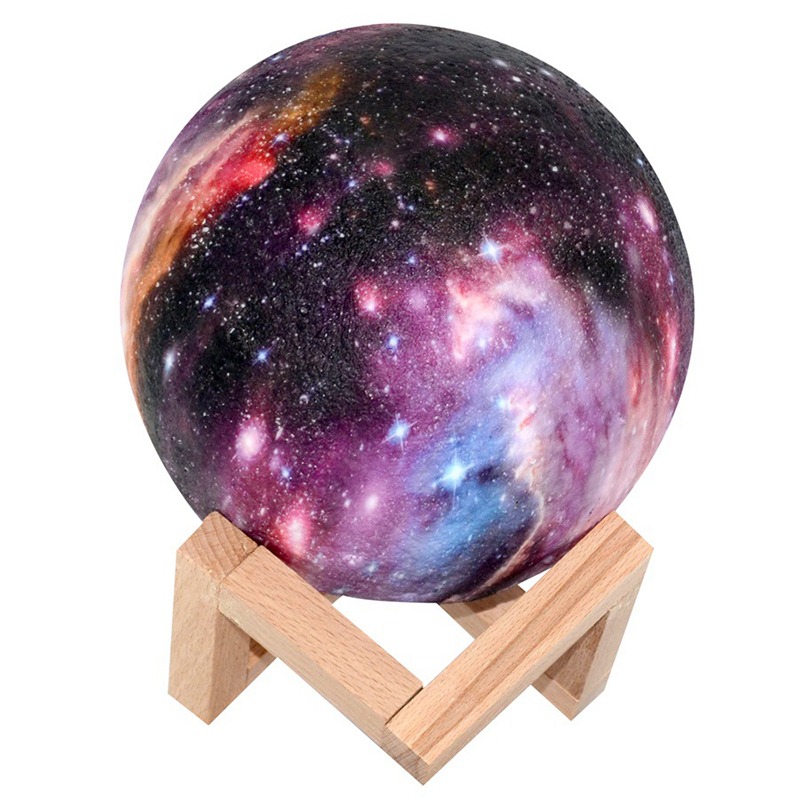 Impression 3D Lune Lampe Espace LED Veilleuse Télécommande / Tactile / Pat Contorl Lampe USB Charge Valentine Cadeau