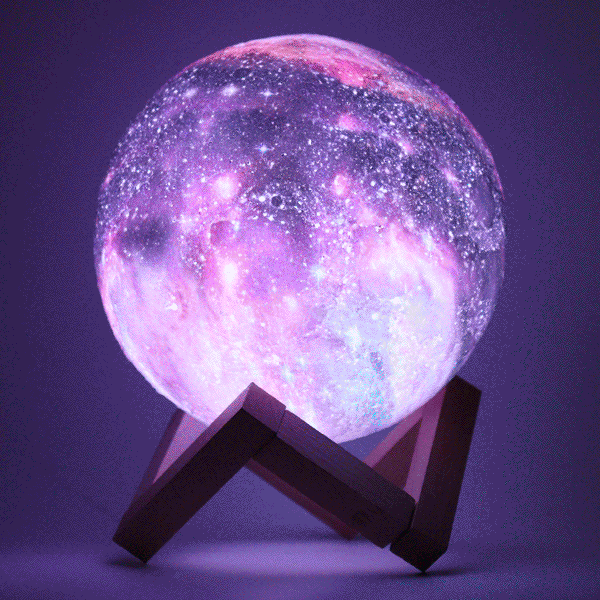 Impression 3D Lune Lampe Espace LED Veilleuse Télécommande / Tactile / Pat Contorl Lampe USB Charge Valentine Cadeau
