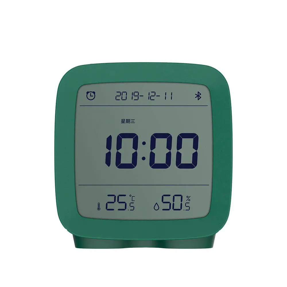 ClearGrass CGD1 Mijia APP Contrôle Bluetooth 5.0 Thermomètre Hygromètre LCD Écran Réglable Veilleuse Calendrier Horloge Réveil De Xiaomi Youpin