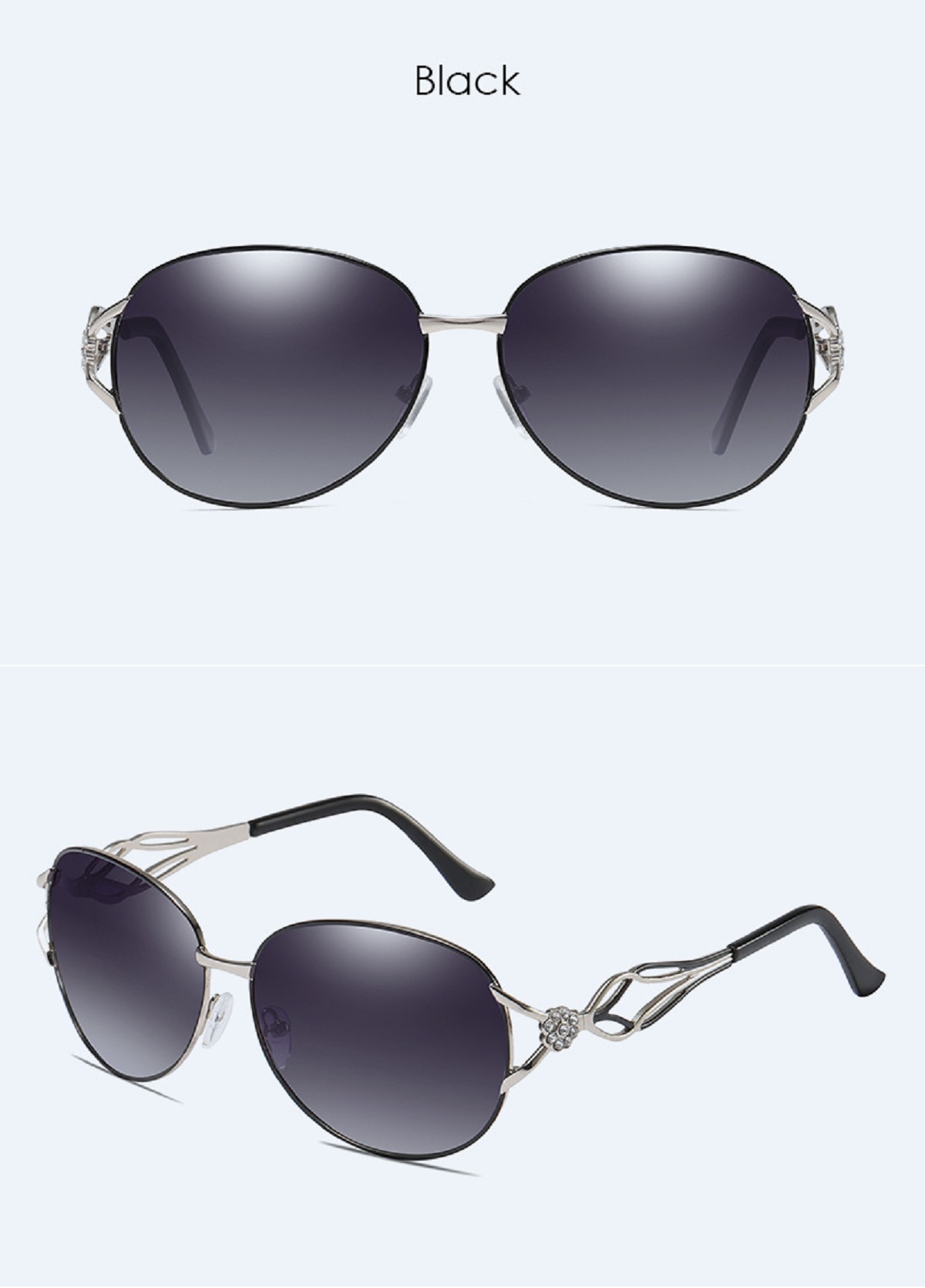 A163 Lunettes de soleil polarisées pour femmes Lunettes de soleil élégantes au volant