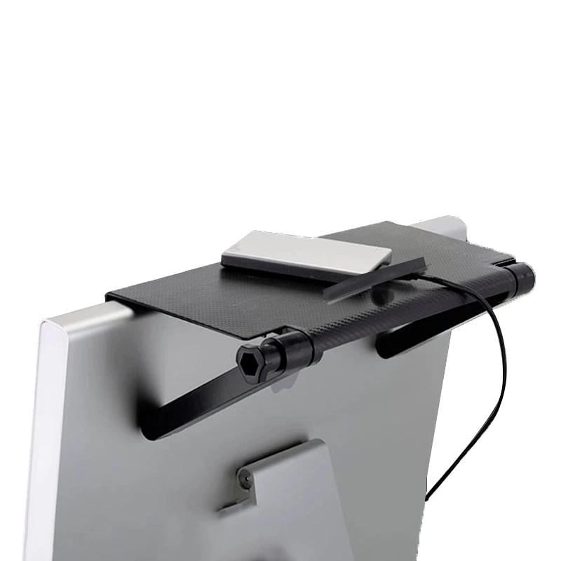 Moniteur TV étagère supérieure étagère d'affichage support de rangement de bureau organisateur noir