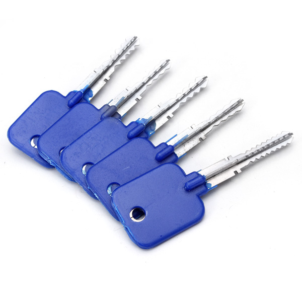 5pcs Lock Repairing Tools Locksmith Try-Out Keys Set for Cross Lock 