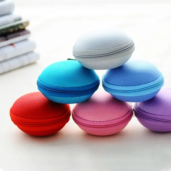 Colorful Carrying Storage Case Bag for Earphone Cable