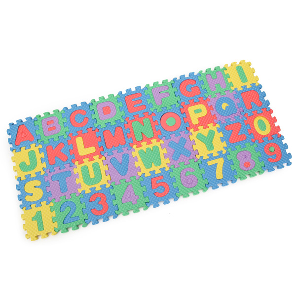 72pcs Baby Kids Mini EVA Foam Alphabet Letters Number Mat 3D Puzzles Educational Toys