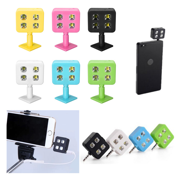 Taşınabilir 4 LED Geliştirme Flaş Dolgu Işığı iPhone için Evrensel Akıllı Telefon Selfie Çubuk Taşınabilir 4 LED Geliştirme Flaş Dolgu Işığı iPhone için Evrensel Akıllı Telefon Selfie Çubuk