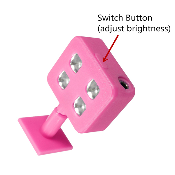 Taşınabilir 4 LED Geliştirme Flaş Dolgu Işığı iPhone için Evrensel Akıllı Telefon Selfie Çubuk Taşınabilir 4 LED Geliştirme Flaş Dolgu Işığı iPhone için Evrensel Akıllı Telefon Selfie Çubuk