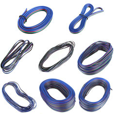 4.poligees Verlängerungskabel Steckverbinder Draht für RGB LED Streifen Licht