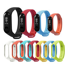 Bakeey Değiştirme Silikon Spor Soft XIAOMI Mi Band 3/4 için Bilek Kayışı Bilezik Bileklik