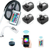 5 Mt SMD2835 Alexa Smart Home WIFI Controller APP Steuer nicht-wasserdichtes RGB LED Streifen Licht DC12V