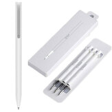 Original Xiaomi Mijia Lisse 0.5mm Point D'écriture Durable Stylo de Signature avec 3 Pcs Noir Encre Recharge