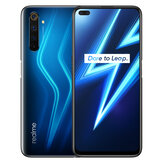Original
Realme 6 Pro IN Versión 6.6 pulgadas FHD + 90Hz Ultra suave Pantalla 120Hz Sensores táctiles Android 10 4300mAh 64MP AI Cuad Cámaras traseras Selfie en pantalla dual 8GB 128GB Snapdragon 720G 4G Smartphone