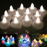 12pcs sans flamme LED lampe de table bougie lumière Batterie exploité mariage étanche Party Decor