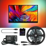 Ambilight DC5V 2M / 3M / 4M / 5M WS2812B 5050 RVB Dream Color USB APP LED Lumière de bande pour écran de bureau