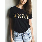 Original
Camisetas informales de verano de manga corta con cuello en O estampado