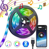 5V USB Alimentation Bluetooth Musique À Distance APP LED Bande Lumière 5050 RGB TV Rétro-Éclairage Décoration