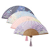 Original
Bolsillo plegable de abanico de seda de bambú hecho a mano chino japonés Boda Decoraciones de fiesta